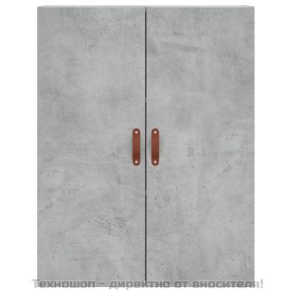 Стенен шкаф бетонно сив 69,5x34x90 см