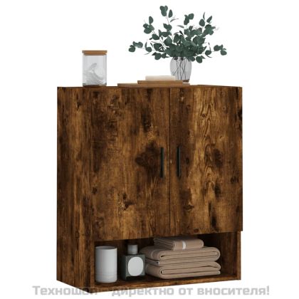 Стенен шкаф, опушен дъб, 60x31x70 см, инженерно дърво