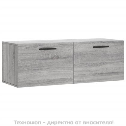 Стенен шкаф, сив сонома, 100x36,5x35 см, инженерно дърво