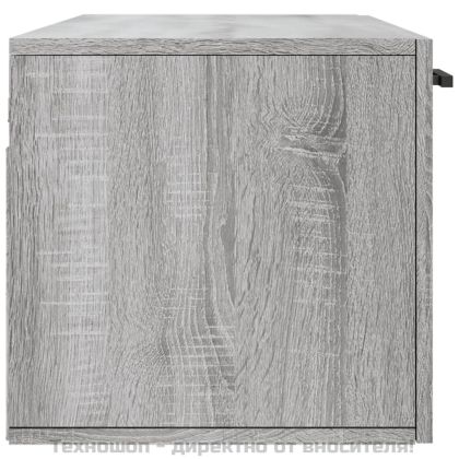 Стенен шкаф, сив сонома, 100x36,5x35 см, инженерно дърво