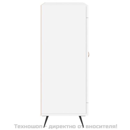 Сайдборд, бял, 69,5x34x90 см, инженерно дърво