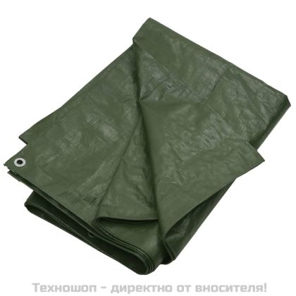 Брезент, 180 г/м², 3x6 м, зелен, HDPE