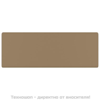 Мивка с преливник лукс квадрат кремав мат 41x41 см керамика