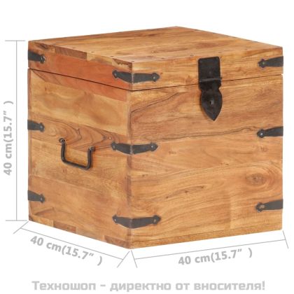 Ракла, 40x40x40 см, акациево дърво масив