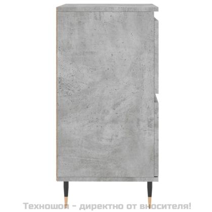 Сайдборд, бетонно сив, 60x35x70 см, инженерно дърво