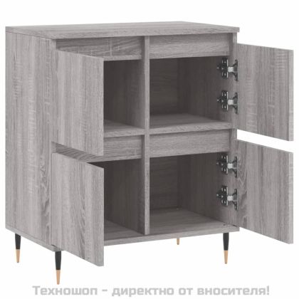 Сайдборд, сив сонома, 60x35x70 см, инженерно дърво