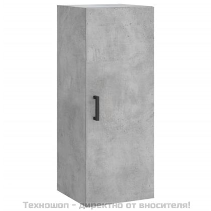 Стенен шкаф бетонно сив 34,5x34x90 см