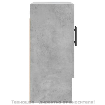 Стенен шкаф, бетонно сив, 60x31x70 см, инженерно дърво
