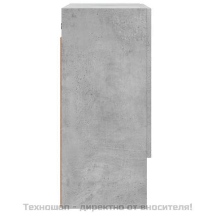 Стенен шкаф, бетонно сив, 60x31x70 см, инженерно дърво