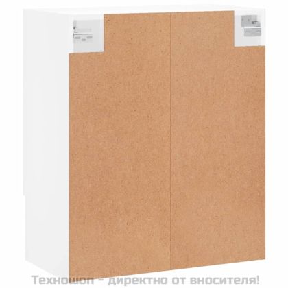 Стенен шкаф, бял, 60x31x70 см, инженерно дърво