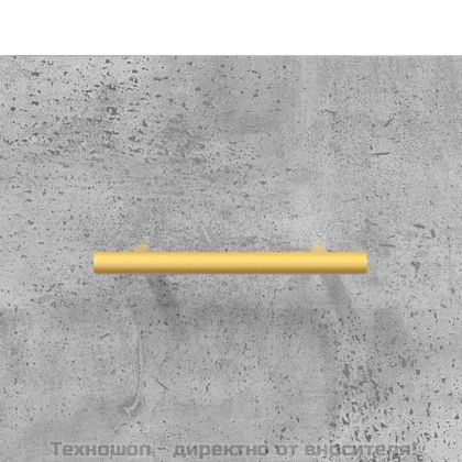 Сайдборд, бетонно сив, 69,5x34x90 см, инженерно дърво