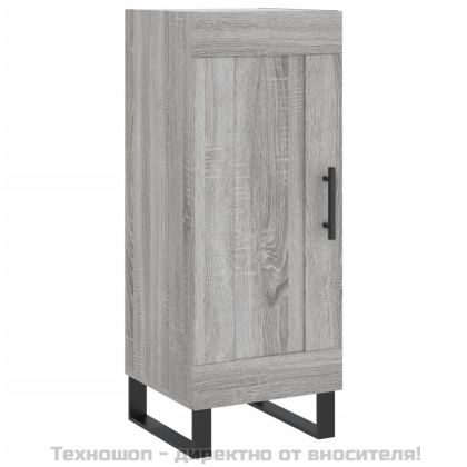 Сайдборд, сив сонома, 34,5x34x90 см, инженерно дърво