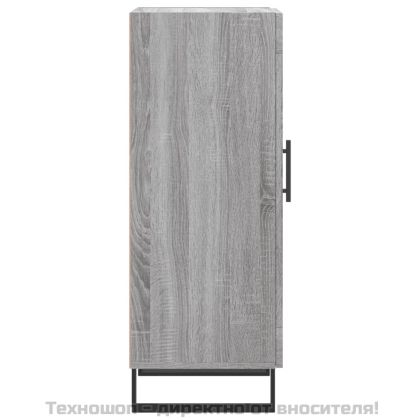 Сайдборд, сив сонома, 34,5x34x90 см, инженерно дърво