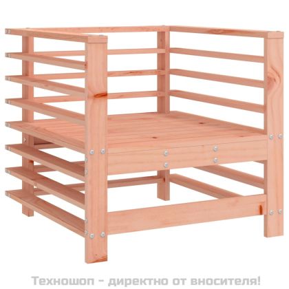 Градински столове с възглавници 2 бр масивно дърво дуглас
