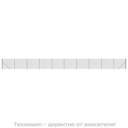 Плетена оградна мрежа с фланец, антрацит, 1,4x25 м