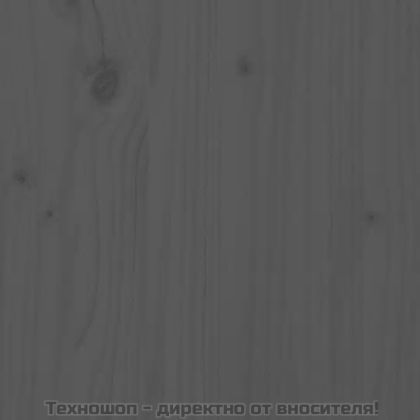 Градински столове с възглавници, 2 бр, сиви, бор масив