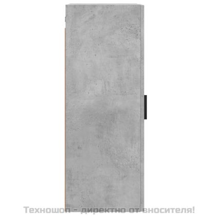Стенен шкаф бетонно сив 34,5x34x90 см