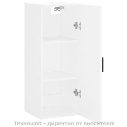 Стенен шкаф бял 34,5x34x90 см