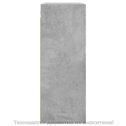 Стенен шкаф бетонно сив 69,5x34x90 см инженерно дърво