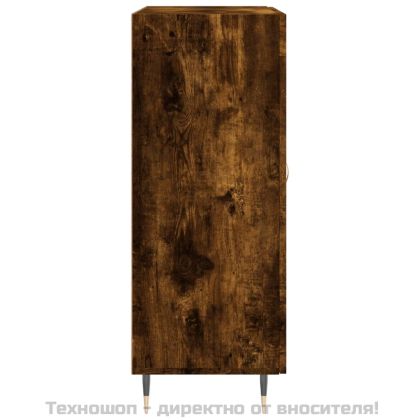 Сайдборд, опушен дъб, 69,5x34x90 см, инженерно дърво