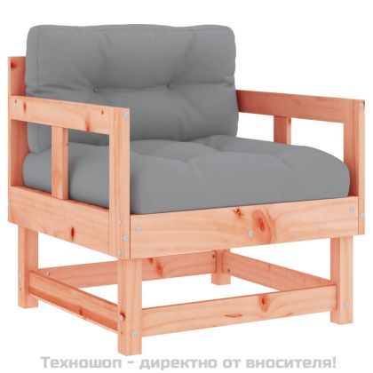 Градински столове с възглавници 2 бр масивно дърво дуглас