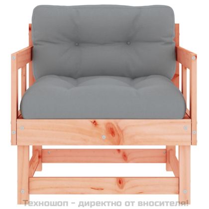 Градински столове с възглавници 2 бр масивно дърво дуглас