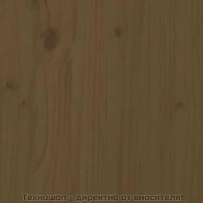 Ъглови дивани с възглавници, 2 бр, меденокафяви, бор масив