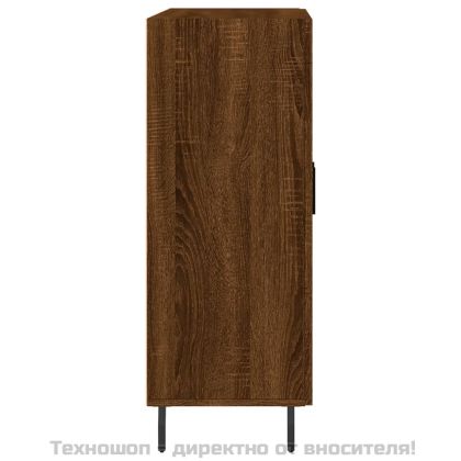 Сайдборд, Кафяв дъб, 69,5x34x90 см, инженерно дърво