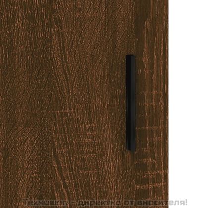 Сайдборд, Кафяв дъб, 69,5x34x90 см, инженерно дърво