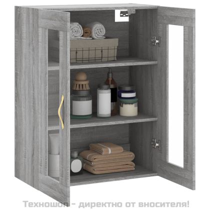 Стенен шкаф сив сонома 69,5x34x90 см
