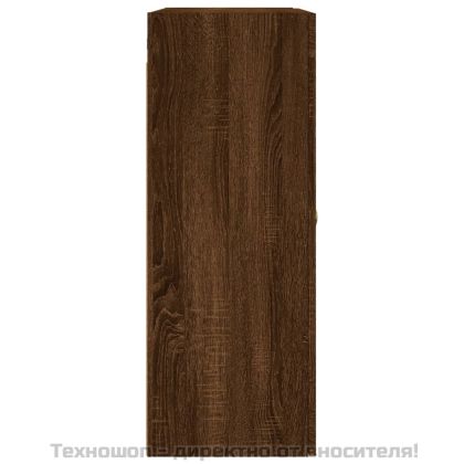Стенен шкаф кафяв дъб 69,5x34x90 см