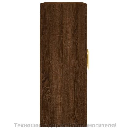 Стенен шкаф кафяв дъб 69,5x34x90 см