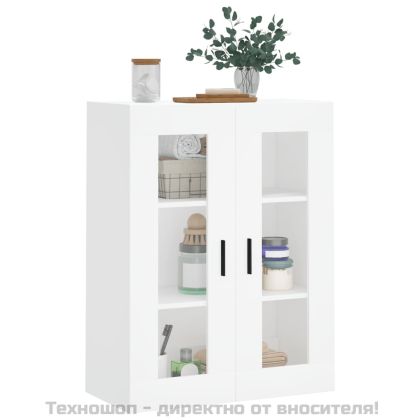 Стенен шкаф бял 69,5x34x90 см