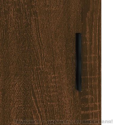 Стенен шкаф кафяв дъб 69,5x34x90 см