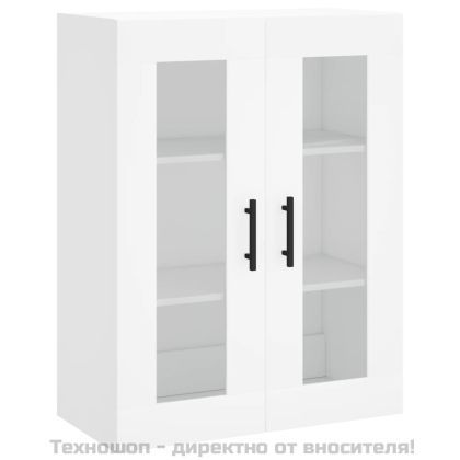 Стенен шкаф бял 69,5x34x90 см