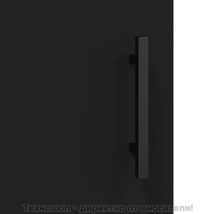 Стенен шкаф черен 69,5x34x90 см