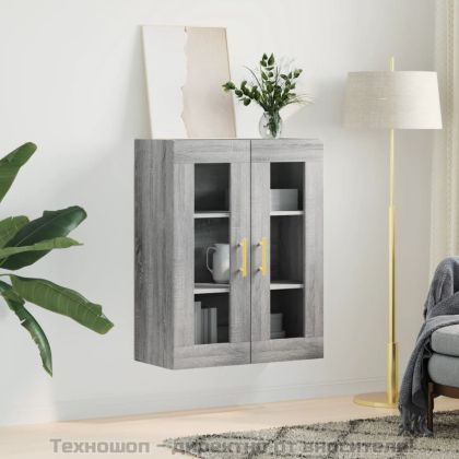 Стенен шкаф сив сонома 69,5x34x90 см