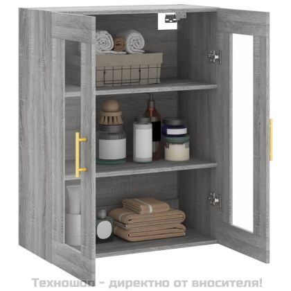 Стенен шкаф сив сонома 69,5x34x90 см