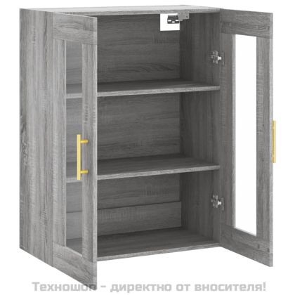 Стенен шкаф сив сонома 69,5x34x90 см