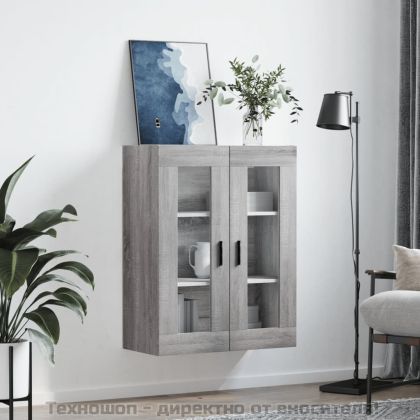 Стенен шкаф сив сонома 69,5x34x90 см