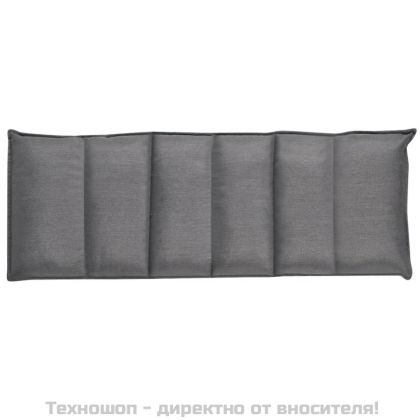 Сгъваем подов шезлонг, сив, текстил