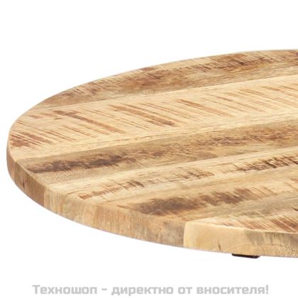 Странична маса, 60x(46-63) cм, мангово дърво масив и чугун