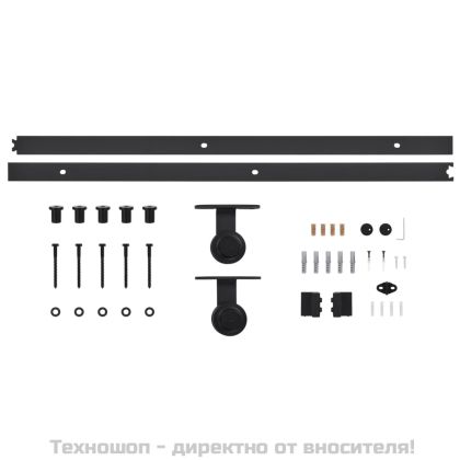 Плъзгаща се врата с механизъм ESG стъкло и алуминий 102x205 см