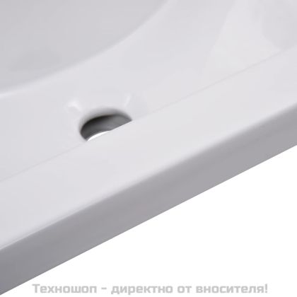 Мивка за вграждане, 61x39,5x18,5 см, керамична, бяла