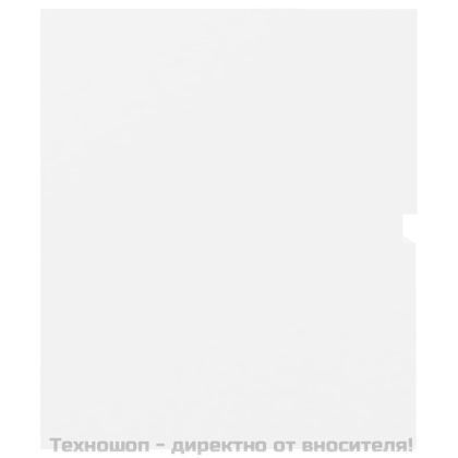 Шкаф за баня с вградена мивка, бял, инженерно дърво