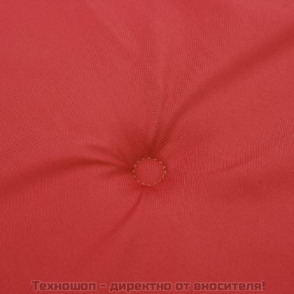 Възглавница за градинска пейка червена 200x50x4 см оксфорд плат