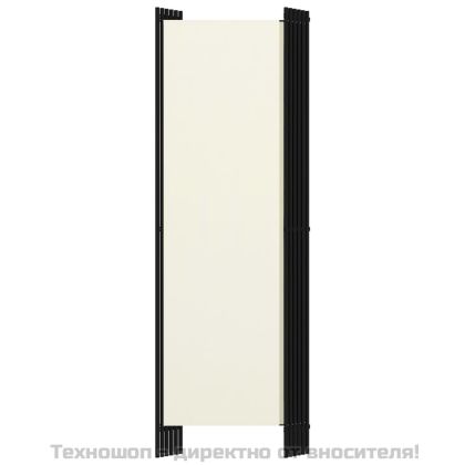 Параван за стая, 6 панела, бял, 300x180 cм