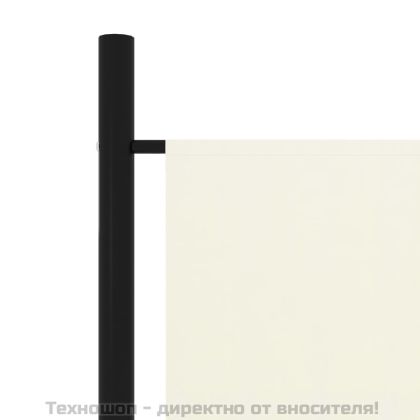 Параван за стая, 6 панела, бял, 300x180 cм