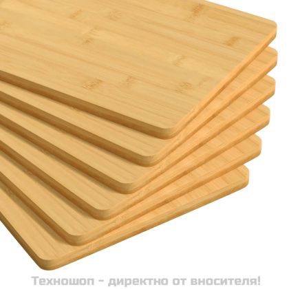 Дъски за сервиране 6 бр 35x23x0,8 см бамбук
