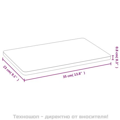Дъски за сервиране 6 бр 35x23x0,8 см бамбук